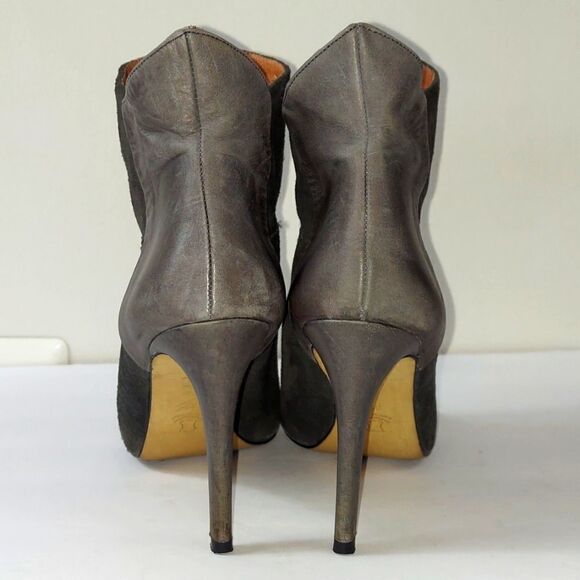 Anthropologie Howsty Etnia Embroidered Stiletto Booties Sz 39 - Picture 3 of 9